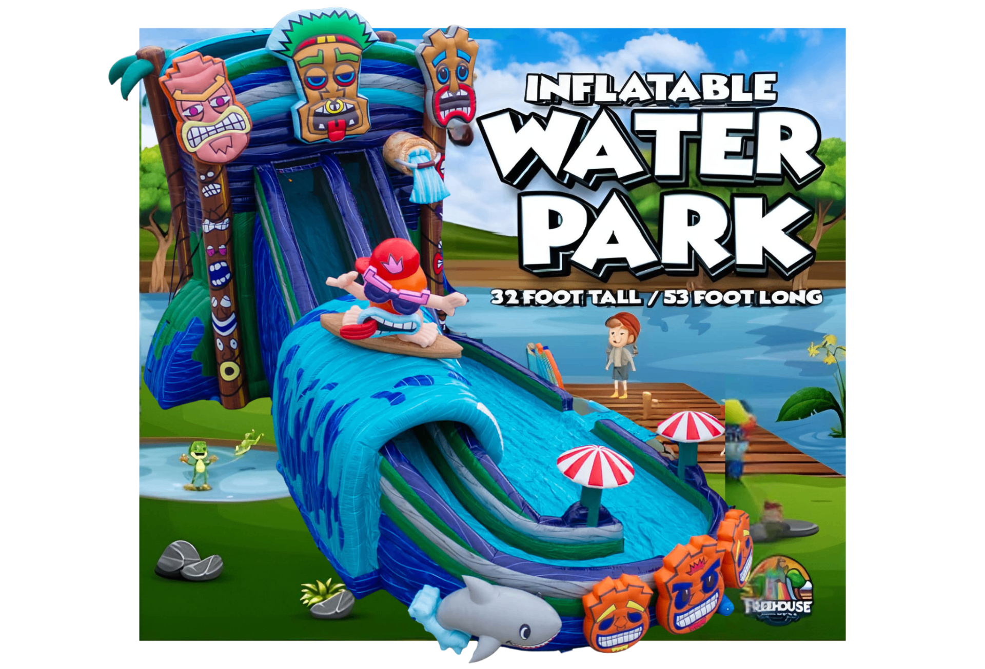 Tiki Tovi Water Park Rentals in Shreveport LA